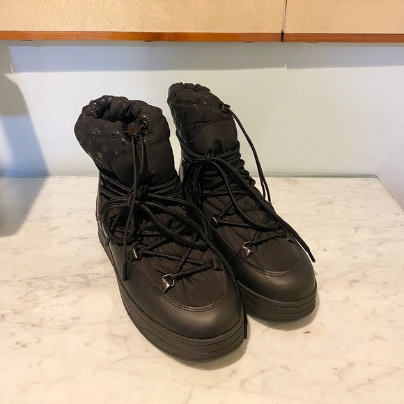 NEW Jimmy Choo Wanaka logo-print snow boots Size 8.5 - Picture 2 of 6